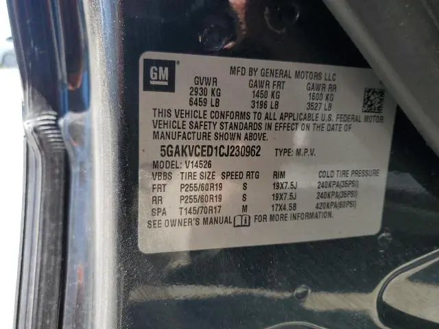 2012 BUICK ENCLAVE   