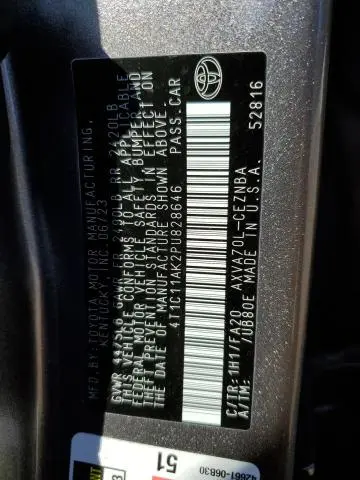 2023 TOYOTA CAMRY LE  