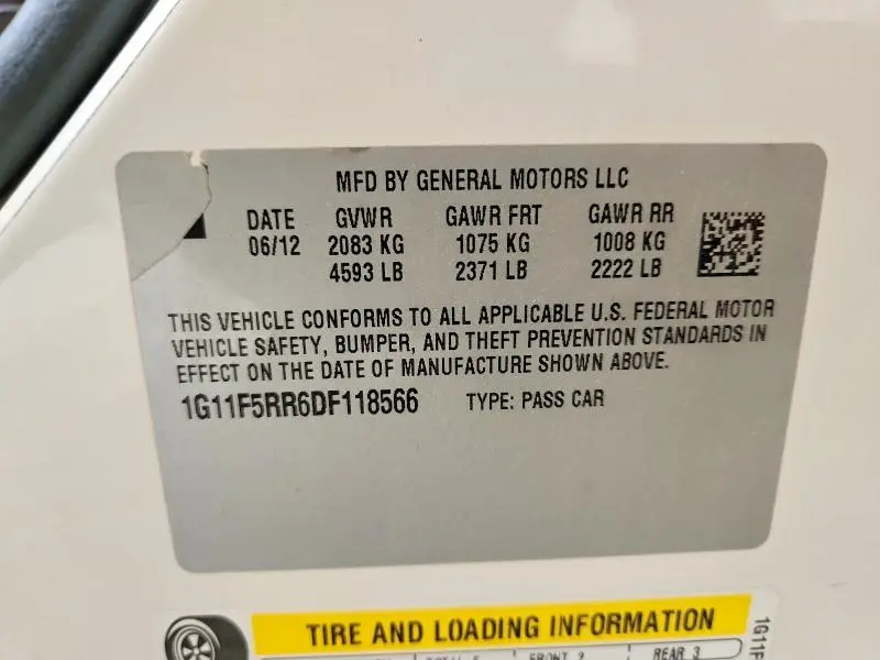 2013 CHEVROLET MALIBU 2LT  