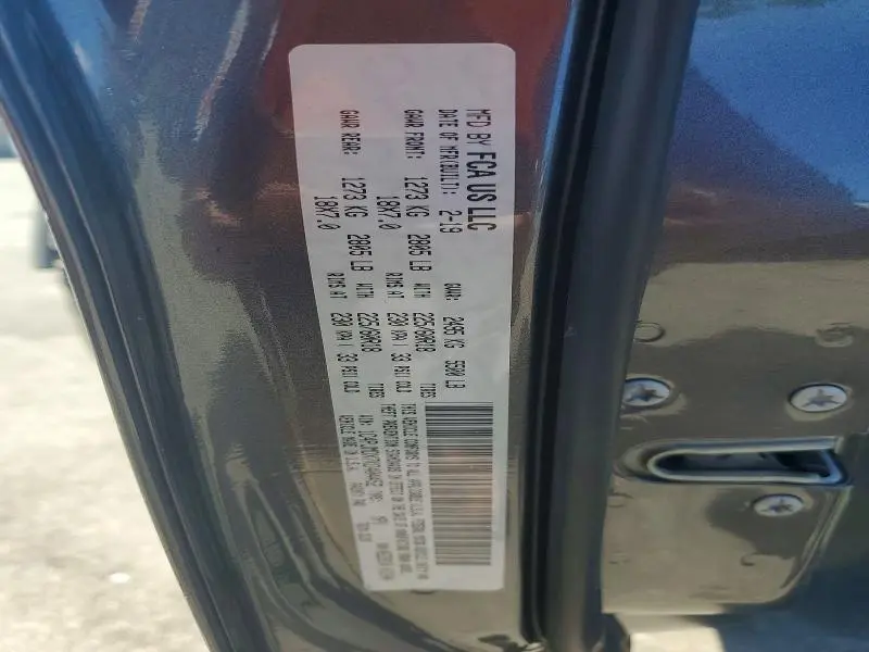 2019 JEEP CHEROKEE LIMITED  