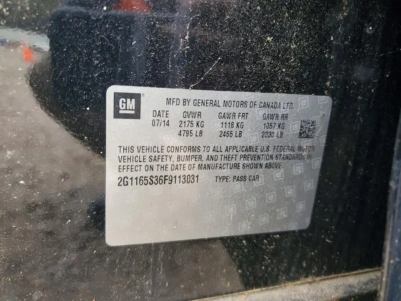 2015 CHEVROLET IMPALA LTZ  