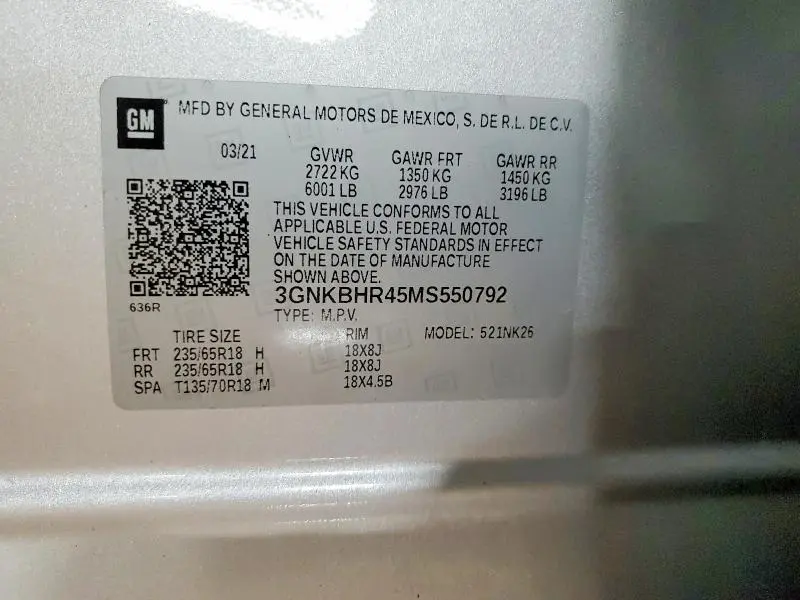 2021 CHEVROLET BLAZER 2LT  