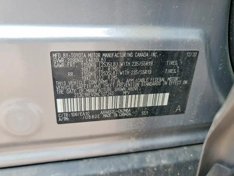 2021 TOYOTA RAV4 XLE PREMIUM  