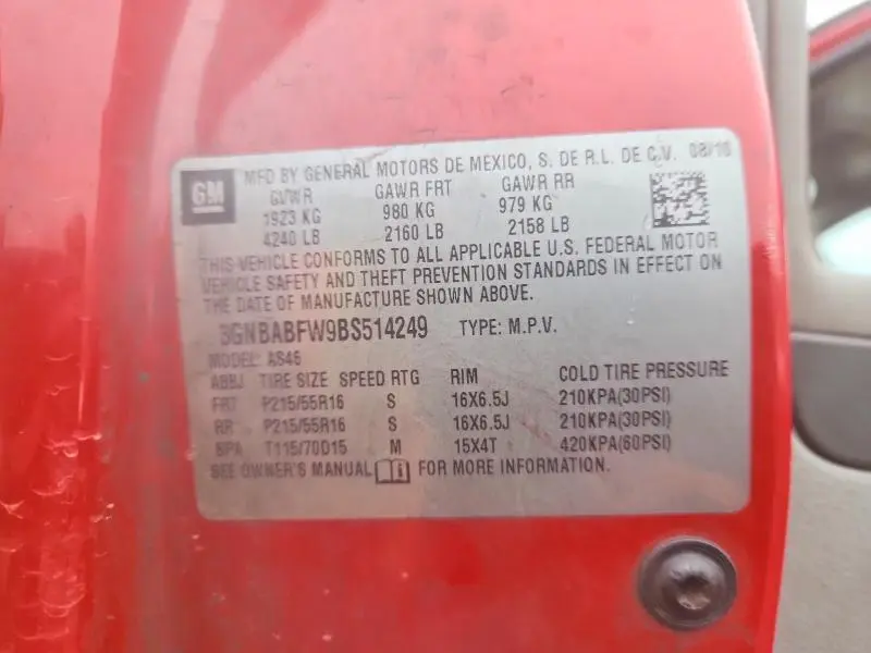 2011 CHEVROLET HHR LT  