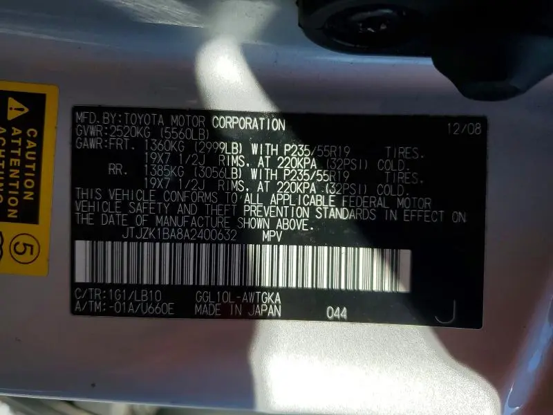 2010 LEXUS RX 350  