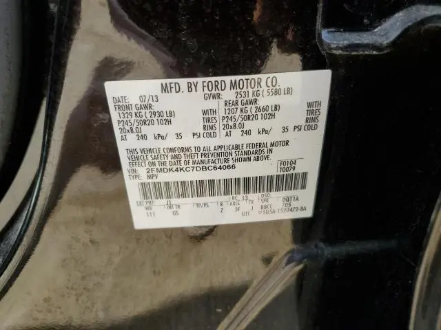 2013 FORD EDGE LIMITED  