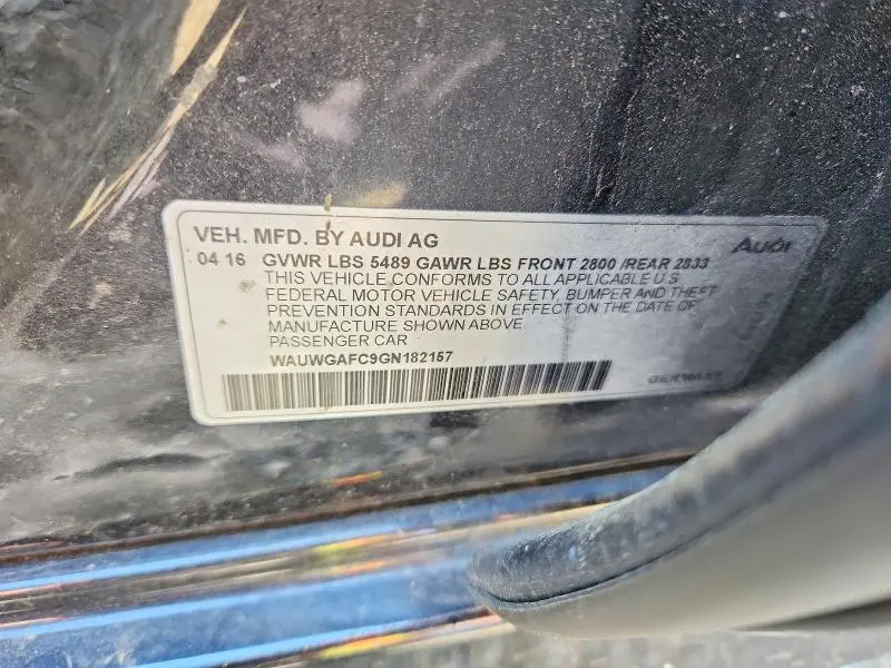 2016 AUDI A7 PREMIUM PLUS  