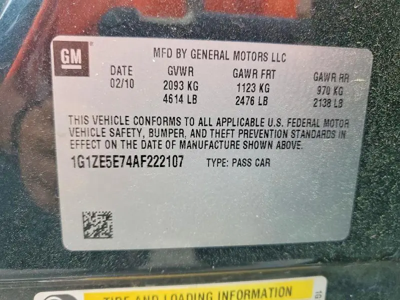 2010 CHEVROLET MALIBU LTZ  