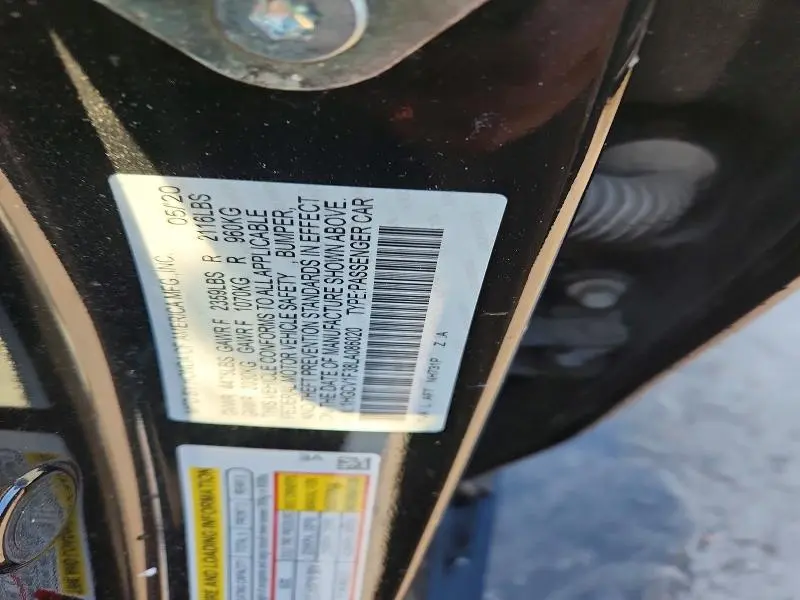 2020 HONDA ACCORD SPORT  