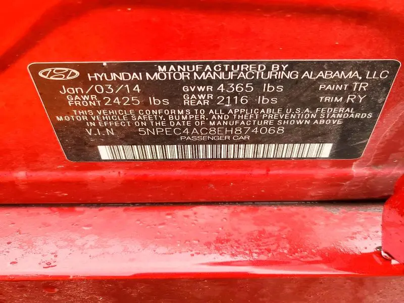 2014 HYUNDAI SONATA SE  