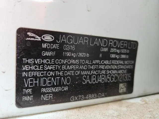 2016 JAGUAR XF PREMIUM