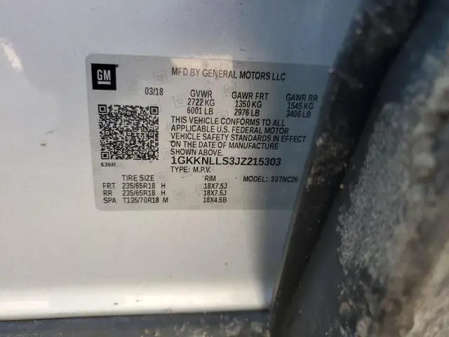 2018 GMC ACADIA SLE  