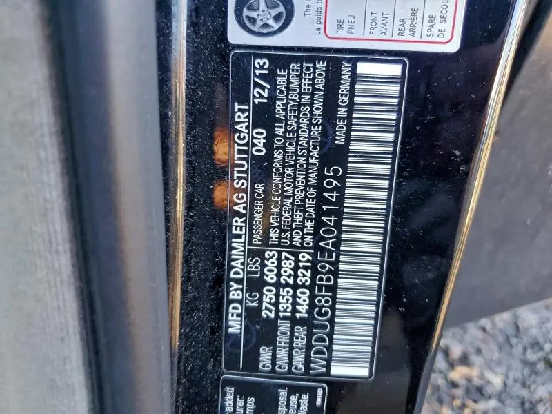 2014 MERCEDES-BENZ S 550 4MATIC  