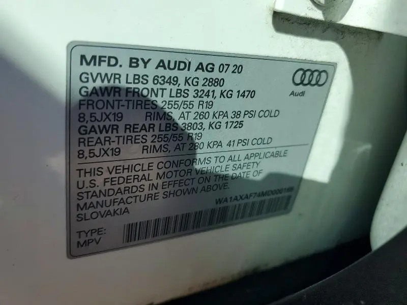 2021 AUDI Q7 PREMIUM  