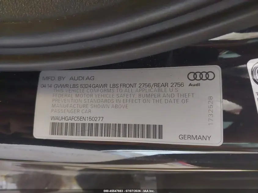 2014 AUDI A6 3.0T PREMIUM PLUS