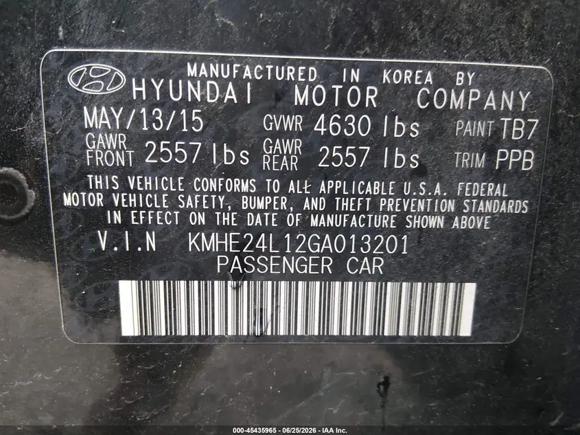 2016 HYUNDAI SONATA HYBRID SE