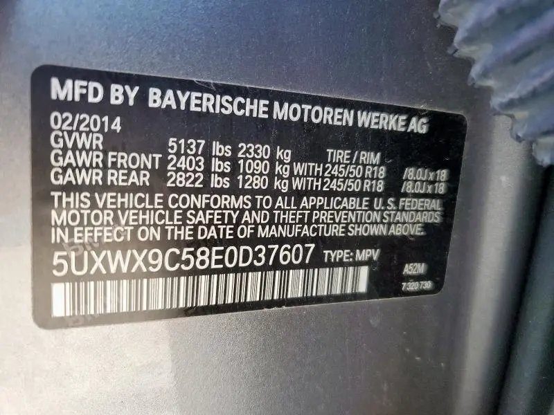 2014 BMW X3 XDRIVE28I  