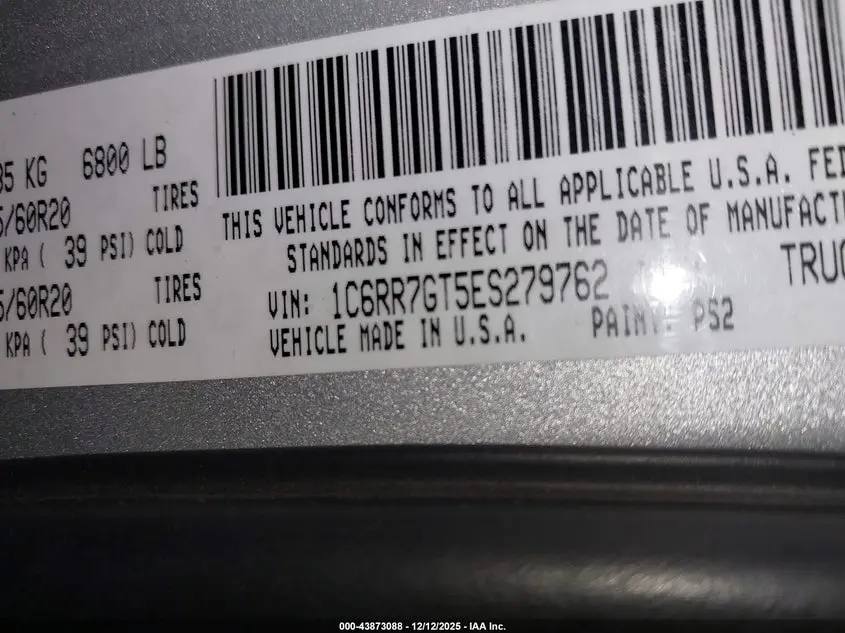 2014 RAM 1500 BIG HORN