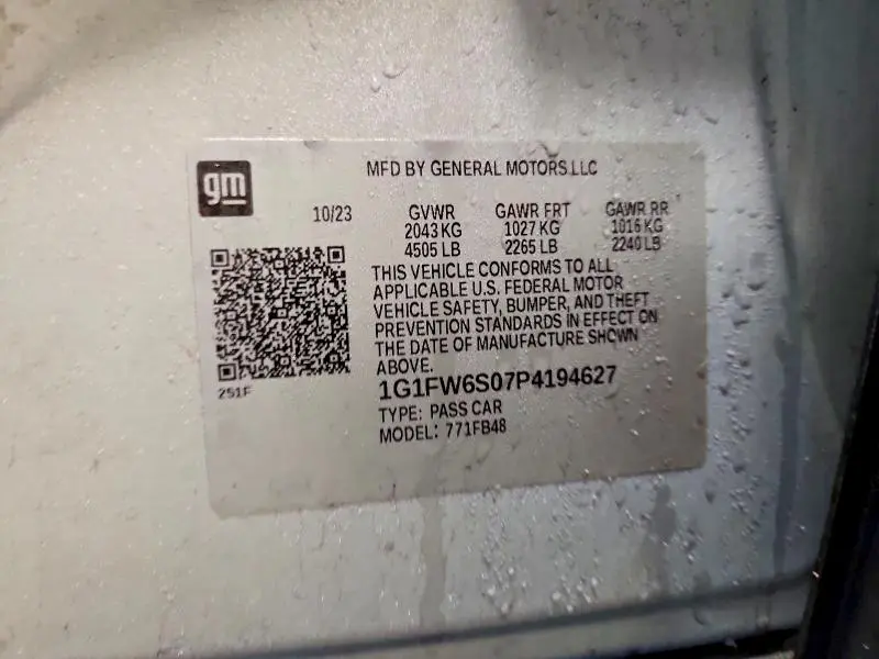 2023 CHEVROLET BOLT EV 1LT  