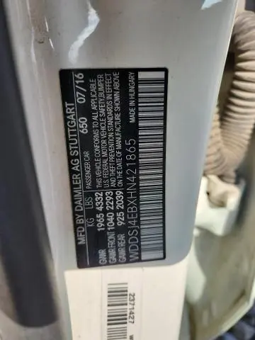 2017 MERCEDES-BENZ CLA 250  