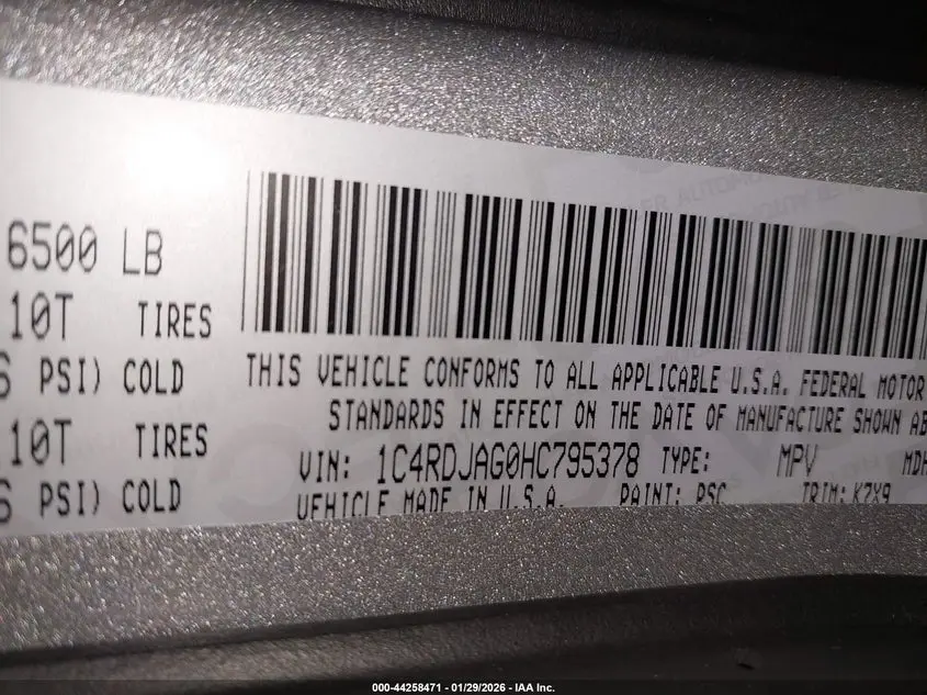 2017 DODGE DURANGO SXT AWD