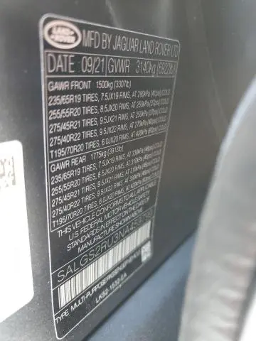 2022 LAND ROVER RANGE ROVER HSE WESTMINSTER EDITION  