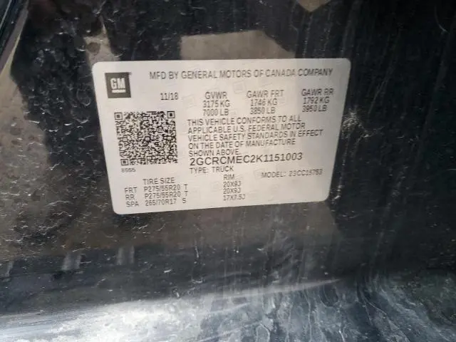 2019 CHEVROLET SILVERADO LD C1500 CUSTOM  