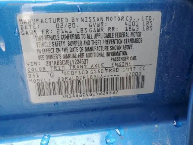 2020 NISSAN SENTRA SV