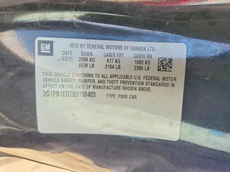 2011 CHEVROLET CAMARO LT  