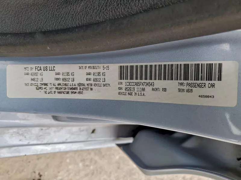 2015 CHRYSLER 200 LIMITED  