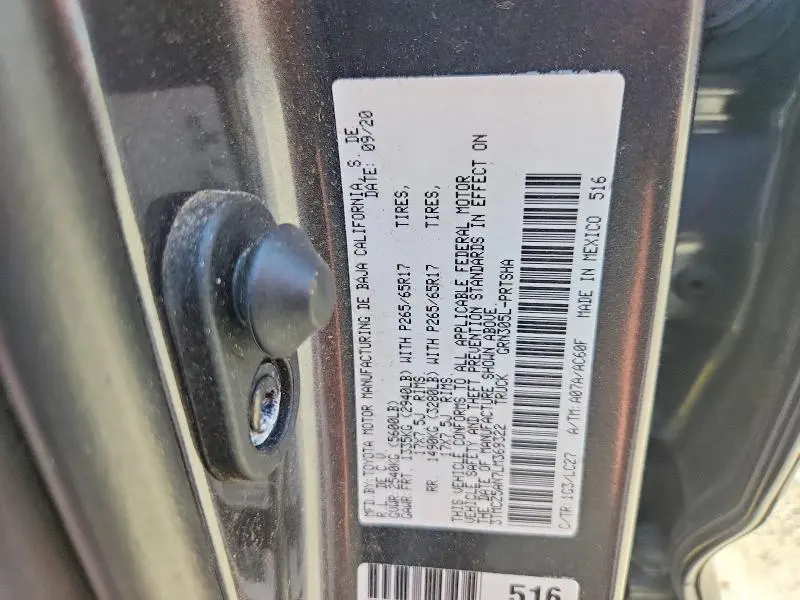 2020 TOYOTA TACOMA TRD SPORT  