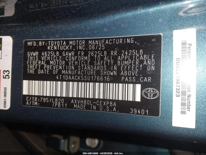 2025 TOYOTA CAMRY XSE
