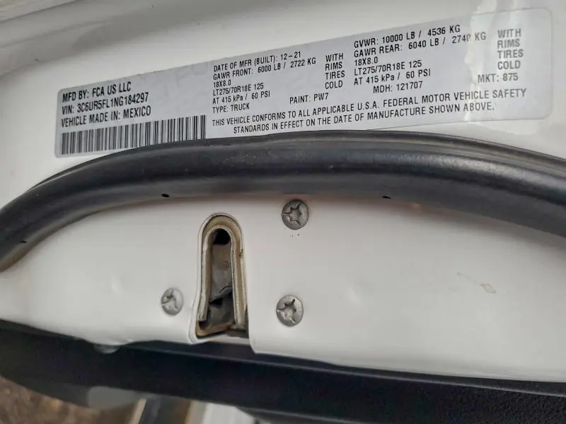 2022 RAM 2500 LARAMIE  