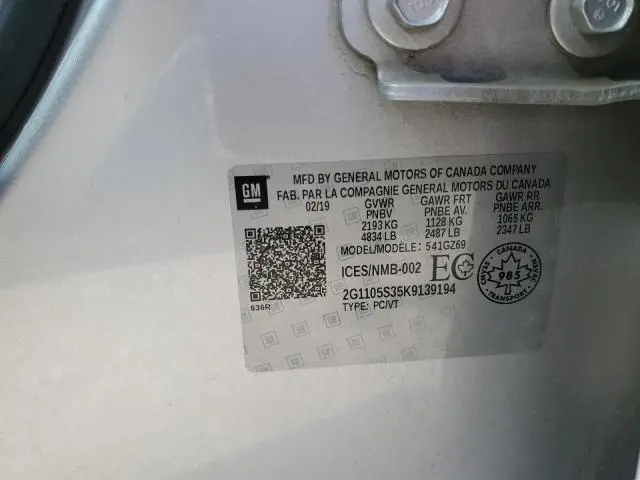 2019 CHEVROLET IMPALA PREMIER  