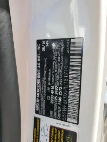 2017 MERCEDES-BENZ C 43 4MATIC AMG  