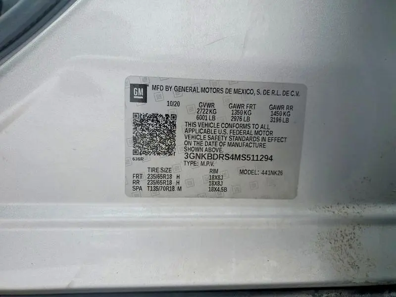 2021 CHEVROLET BLAZER 3LT  
