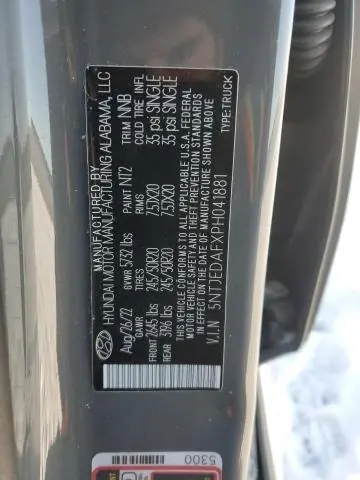 2023 HYUNDAI SANTA CRUZ LIMITED  