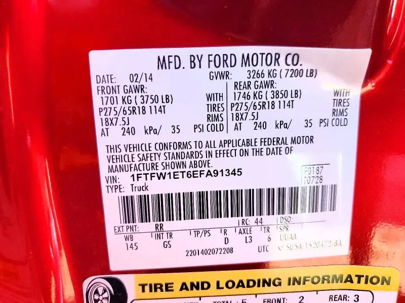 2014 FORD F150 SUPERCREW  