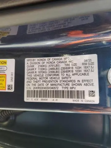 2025 HONDA CR-V EX  