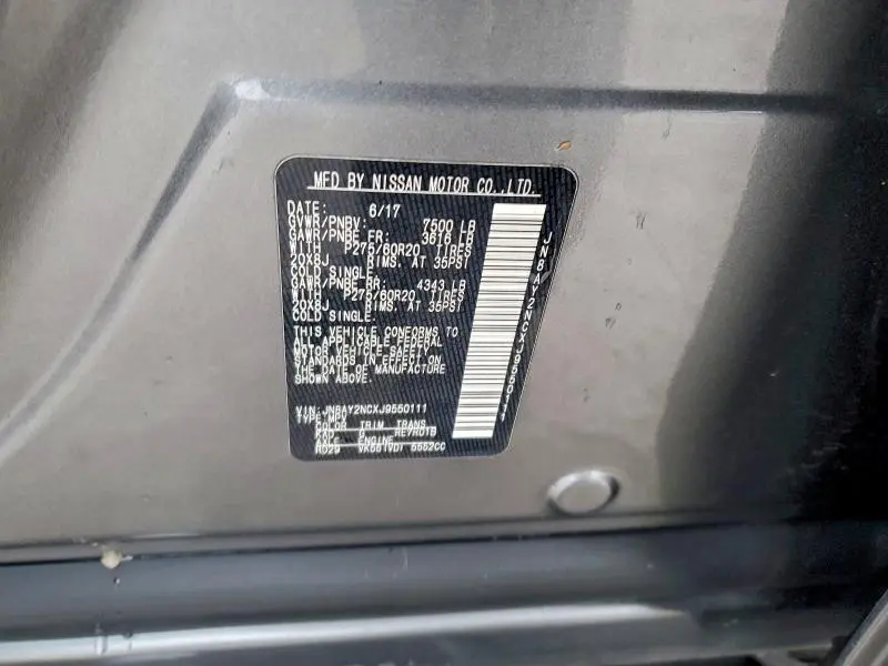 2018 NISSAN ARMADA SL  