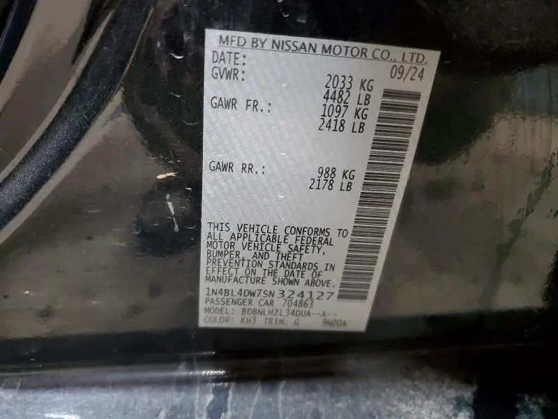 2025 NISSAN ALTIMA   