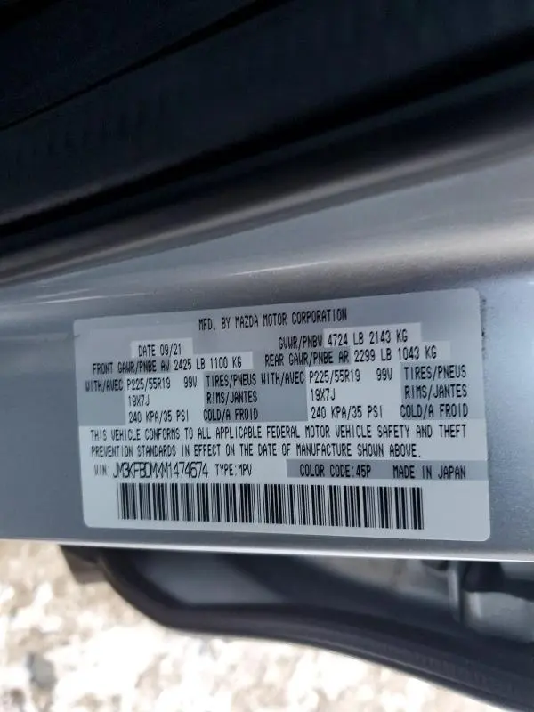 2021 MAZDA CX-5 GRAND TOURING  