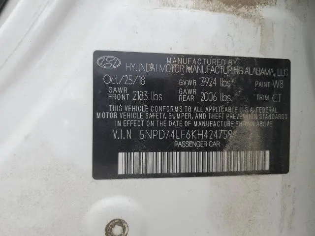 2019 HYUNDAI ELANTRA SE  