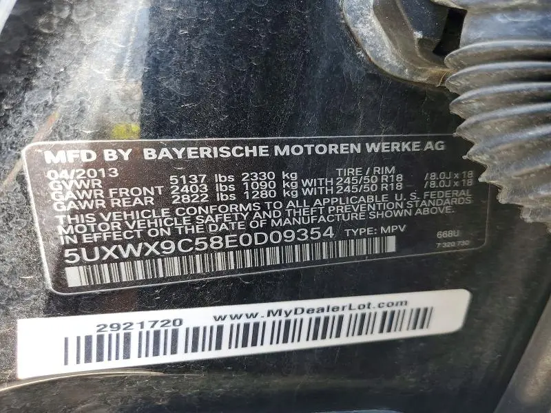 2014 BMW X3 XDRIVE28I  