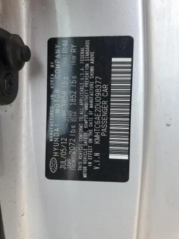 2013 HYUNDAI VELOSTER TURBO  