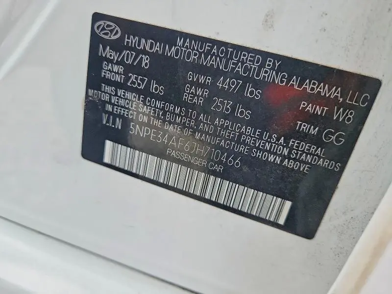 2018 HYUNDAI SONATA SPORT  