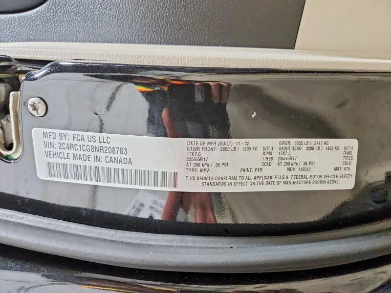 2022 CHRYSLER VOYAGER LX  