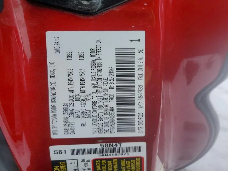 2017 TOYOTA TACOMA ACCESS CAB  