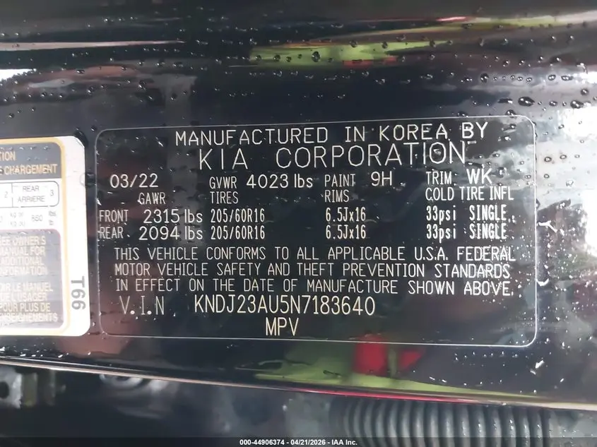 2022 KIA SOUL LX