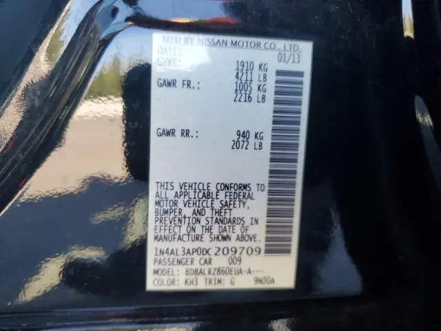 2013 NISSAN ALTIMA 2.5  